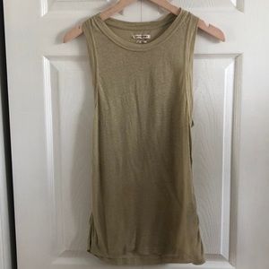 Isabel Marant Etoile Beige High Scoop Neck Tank
